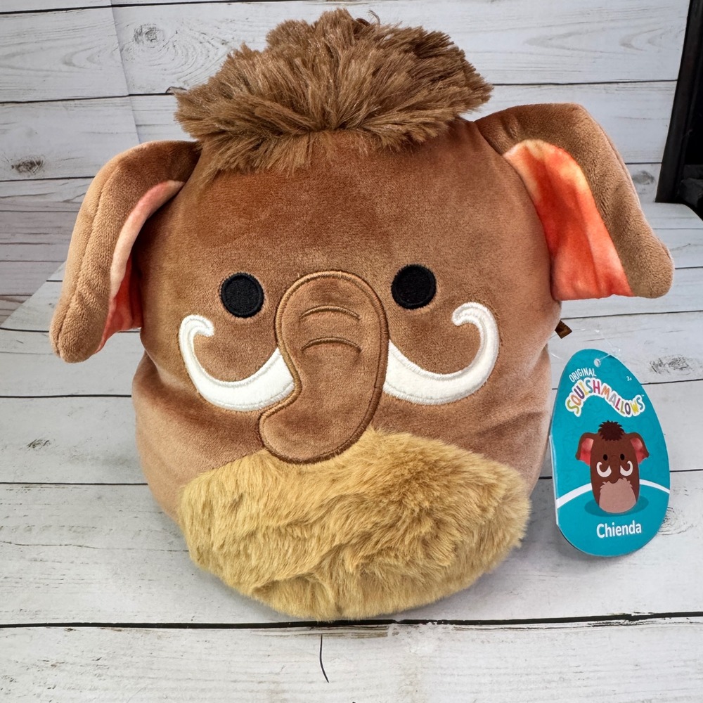 Squishmallows Chienda Woolly Mammoth 7.5"β Plush NWT Prehistoric Squad